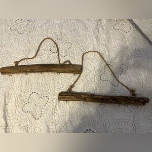Rustic Wooden Wall Hanging Jewelry Holders (2)